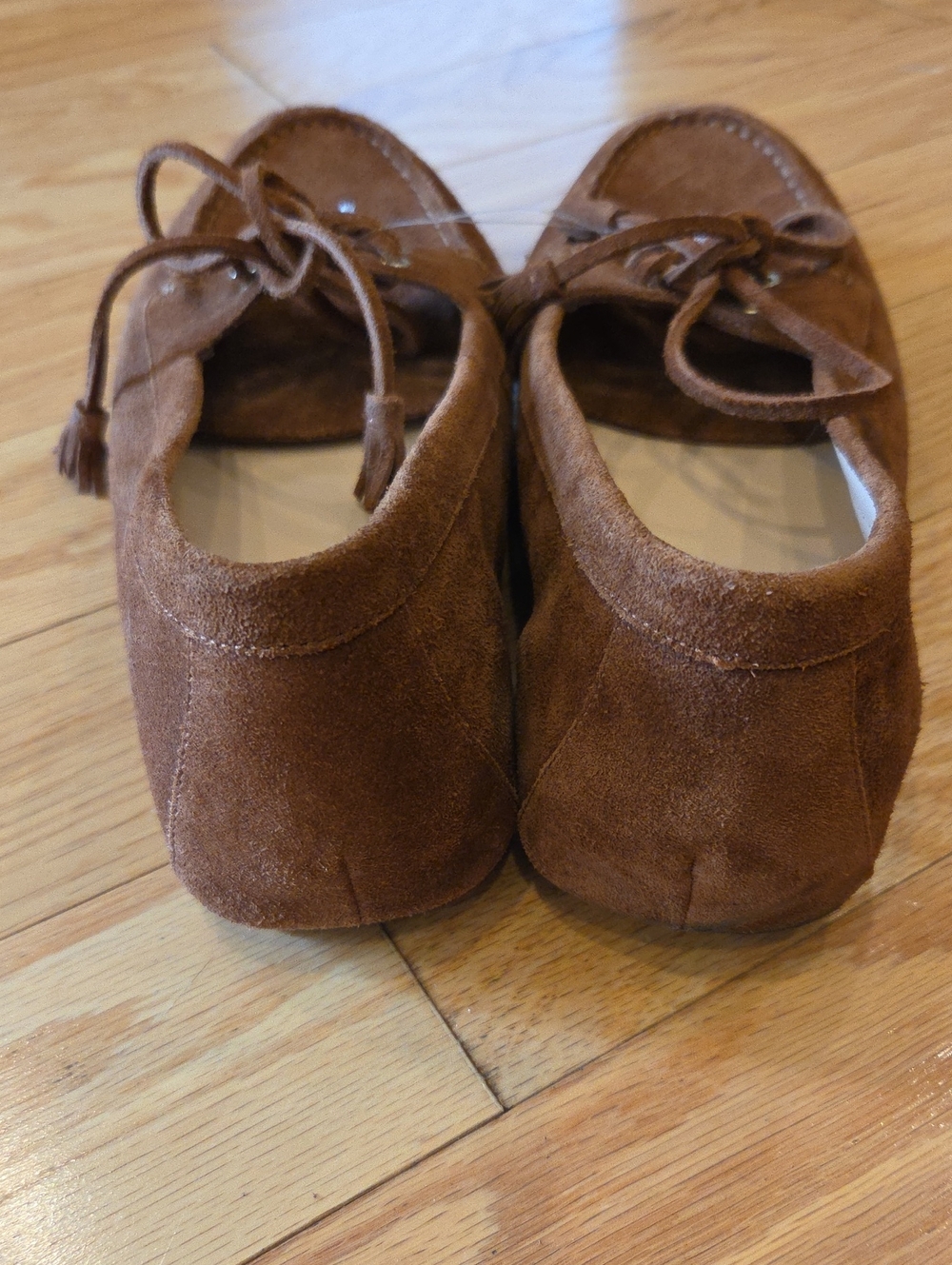 J. Crew Suede Driving Loafers In English Saddle - Picture 10 of 15